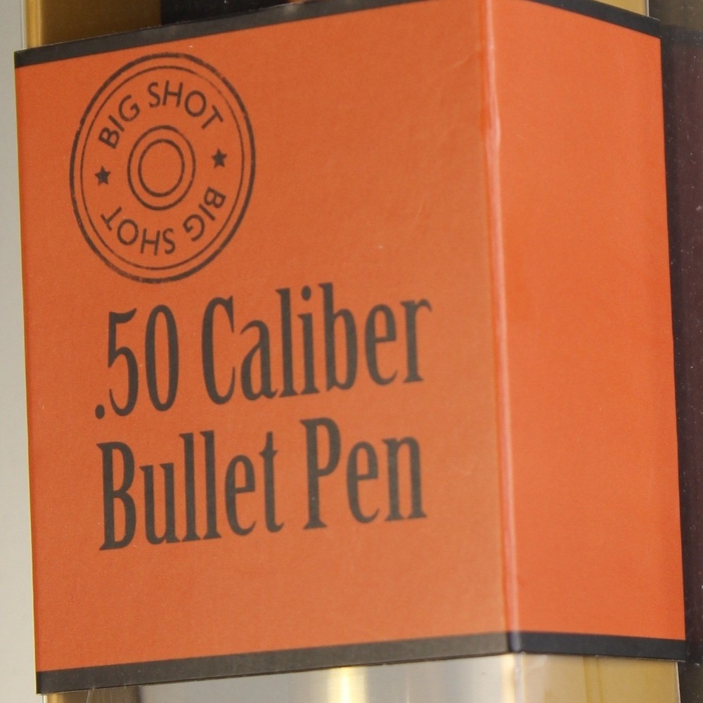 Big Sky Carvers Big Shot .50 Caliber Bullet Pen Gold Copper Novelty Gift Decor